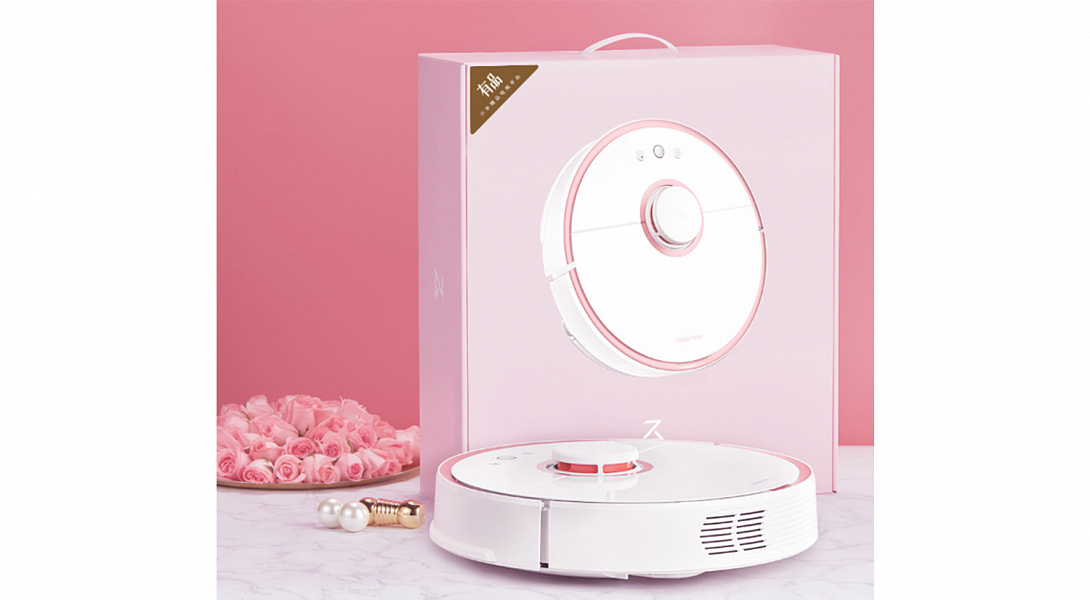Xiaomi’s Roborock Sweep One Robot Vacuum Cleaner в розовом цвете